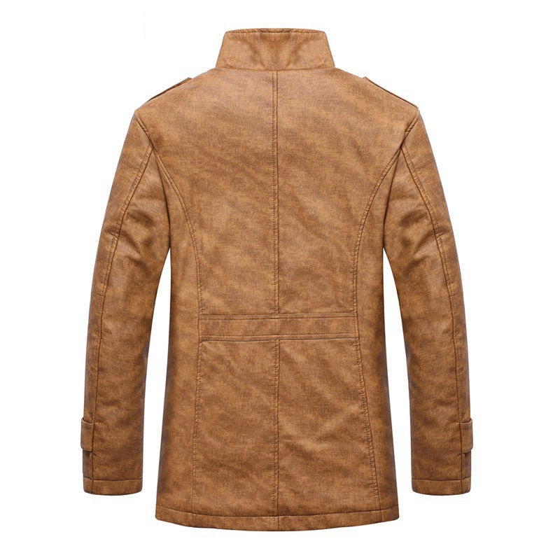 Eastwood | Fleece Lined Faux Leather Coat