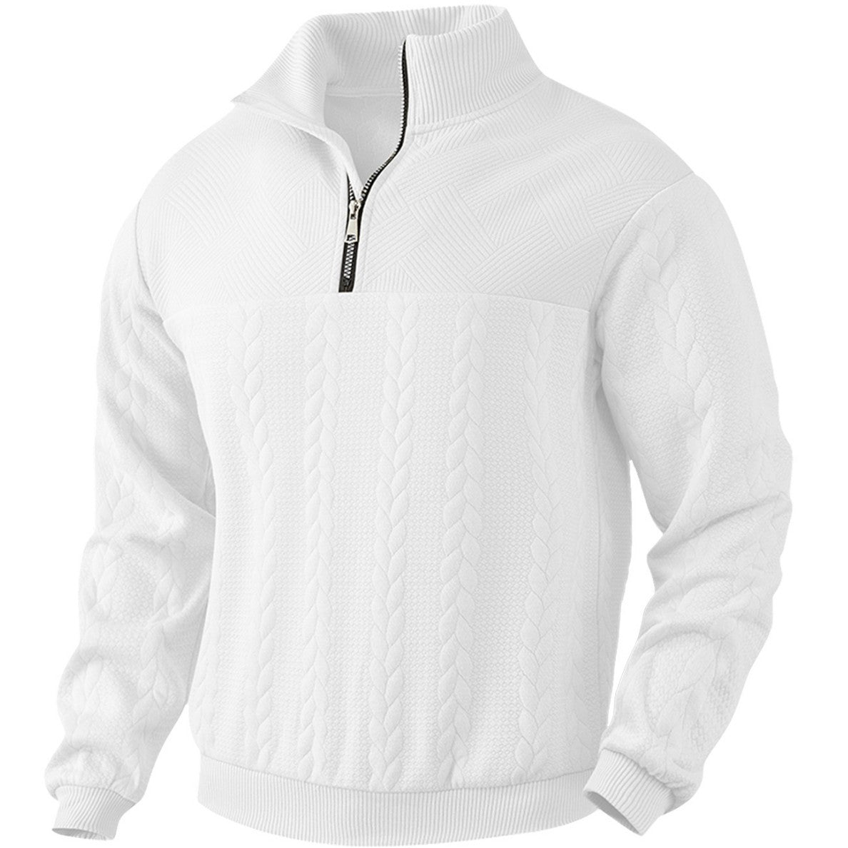 Mens Half Zip Knit Sweater