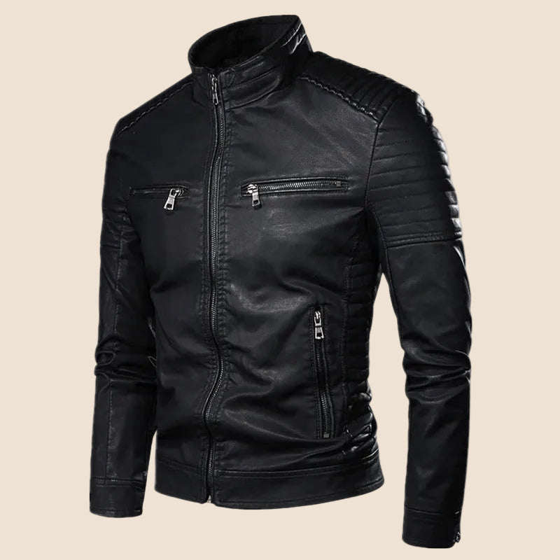 Drifter | Faux Leather Biker Jacket