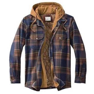 Woodland | Hooded Plaid Shirt Jacket